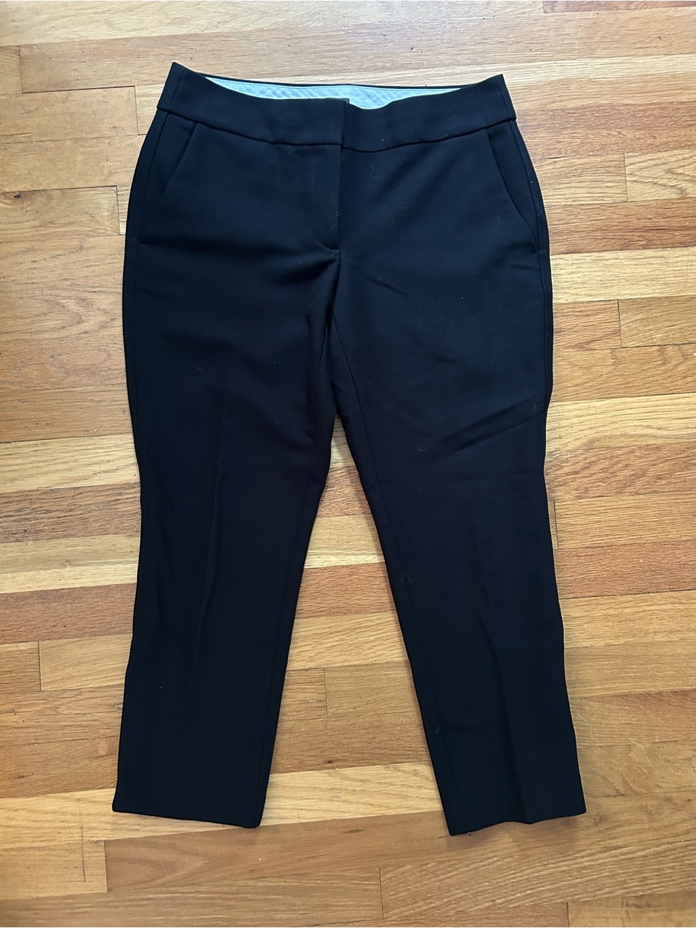 LOFT Black Cropped Tailored Pants